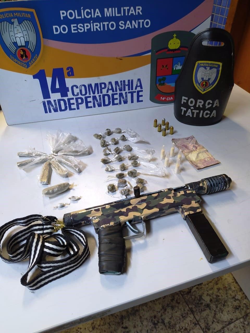 PM acaba com preparativos de baile do Mandela e apreende metralhadora na Serra