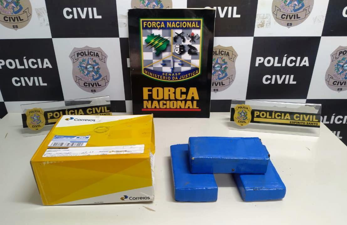 Polícia intercepta encomenda de maconha enviada pelos Correios para capixaba de Vila Velha