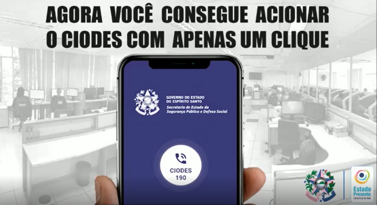 APP 190 da Polícia Militar agora atende a todo Espírito Santo