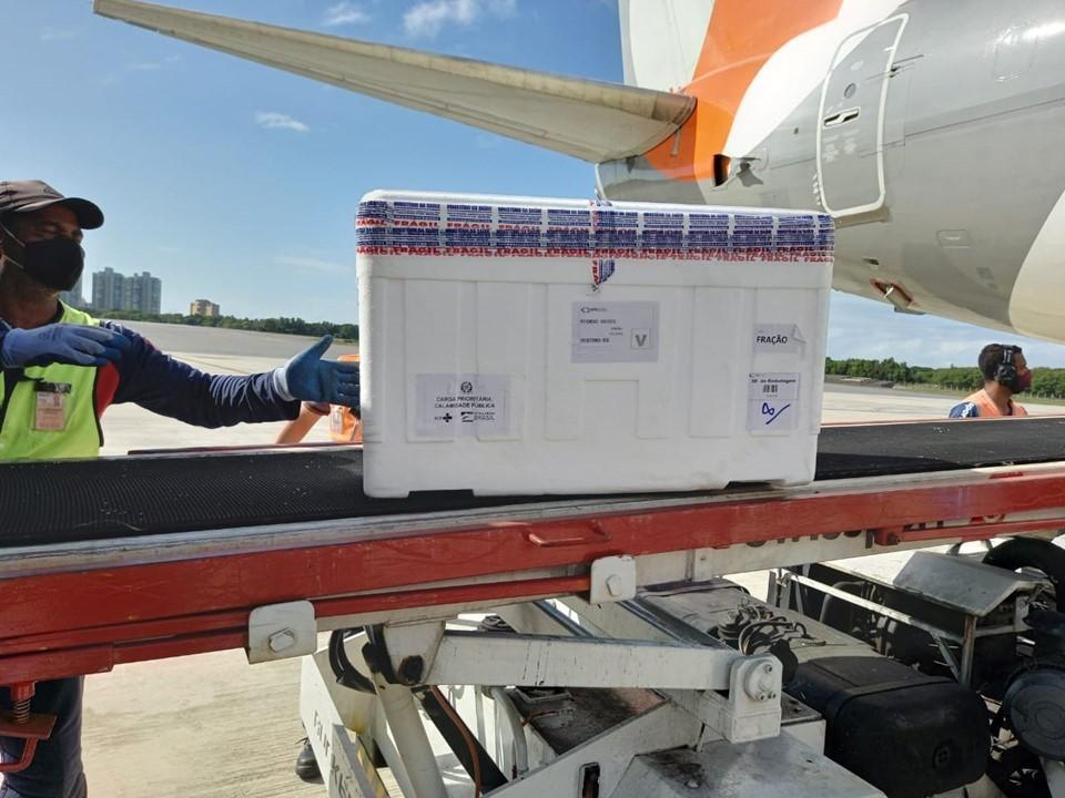 Espírito Santo recebe mais de 127 mil doses de vacinas contra a Covid-19