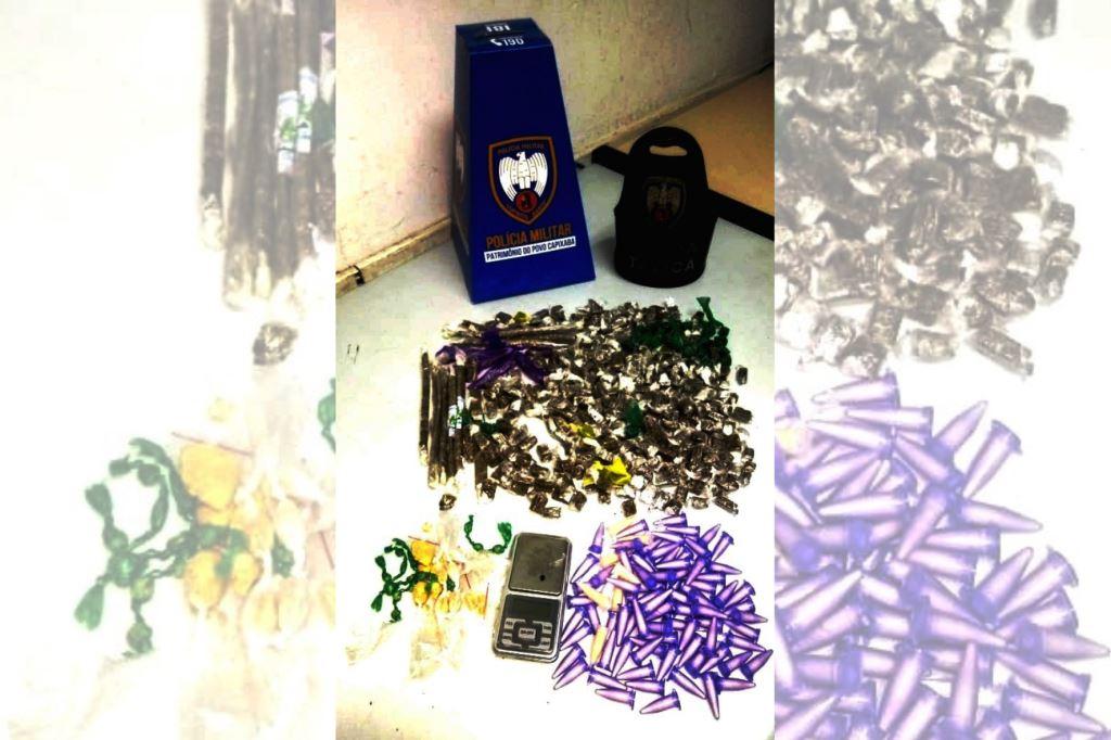 Mais de 300 buchas de maconha apreendidas após perseguição em Santo Antônio, na Serra