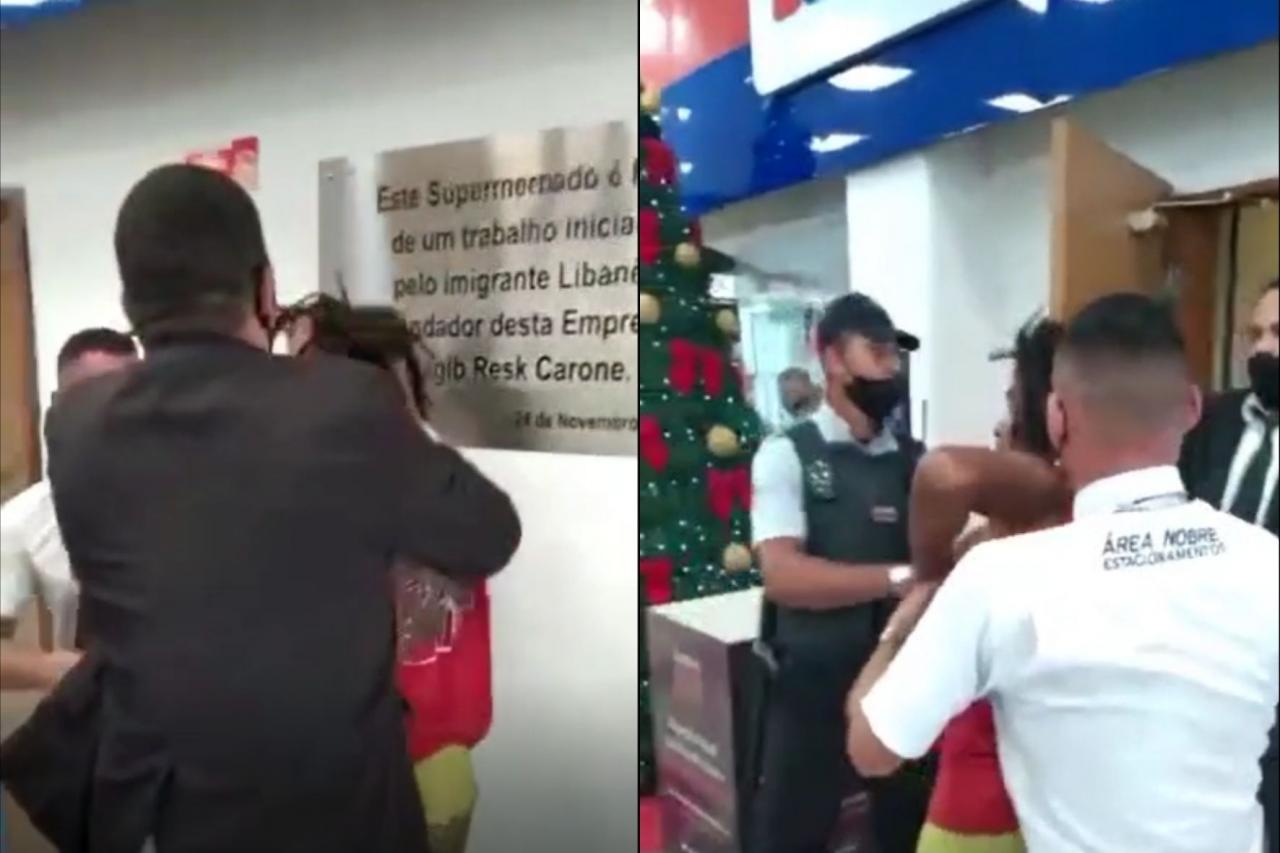 Seguranças do Carone de Laranjeiras são filmados em abordagem e populares os acusam de agressão