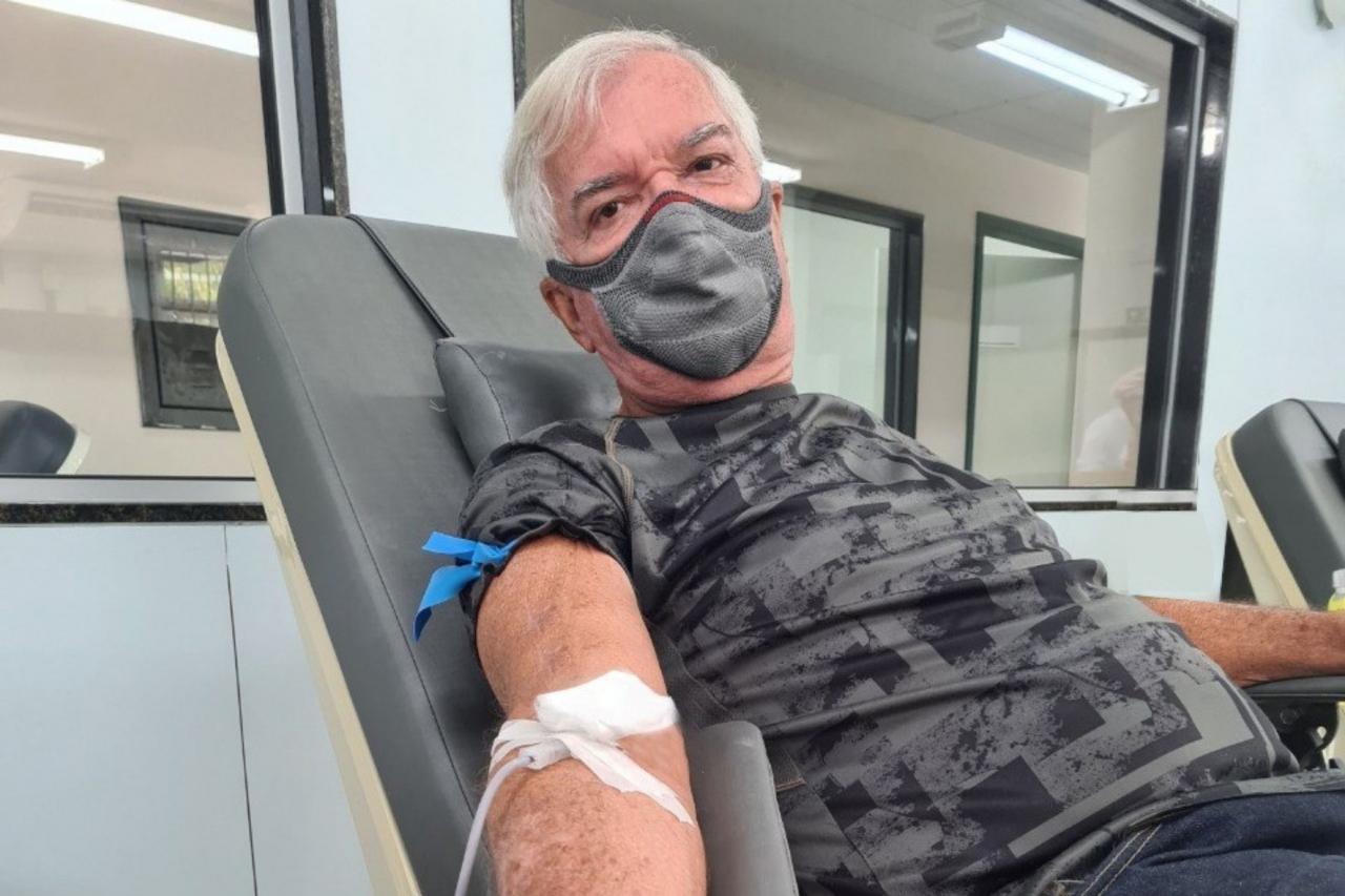 Aposentado comemora mais de 50 anos de doação regular de sangue