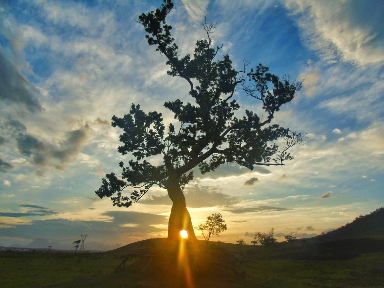 Pôr do sol no Mestre Álvaro no domingo (12), Dia dos Namorados