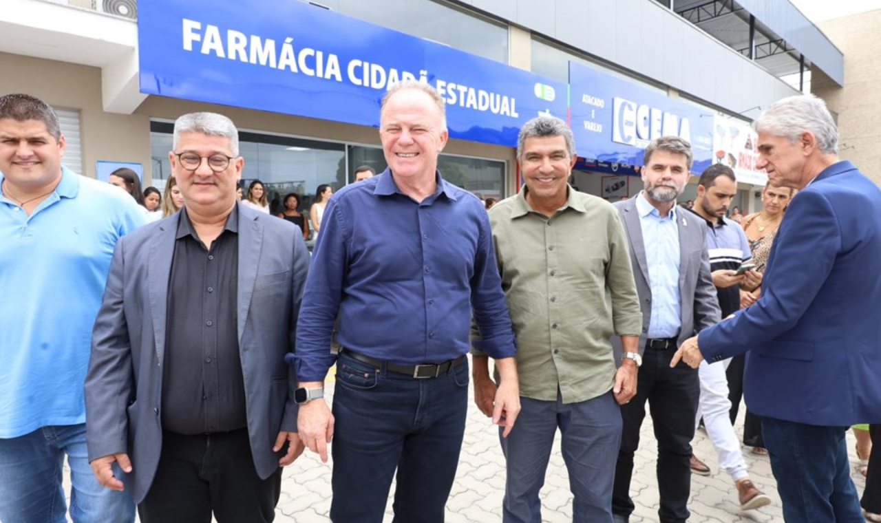 Governador visita obras e inaugura nova Farmácia Cidadã Estadual da Serra