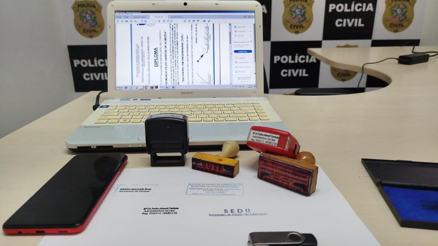Polícia Civil prende suspeito de ameaça, extorsão e estelionato na Serra