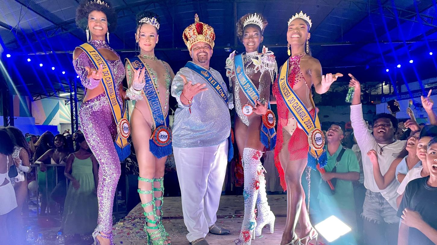 Rainha Trans e Princesa da Corte Real do Carnaval de Vitória 2026 são da Serra